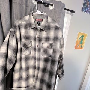 Craftsman flannel with faux Sherpa lining